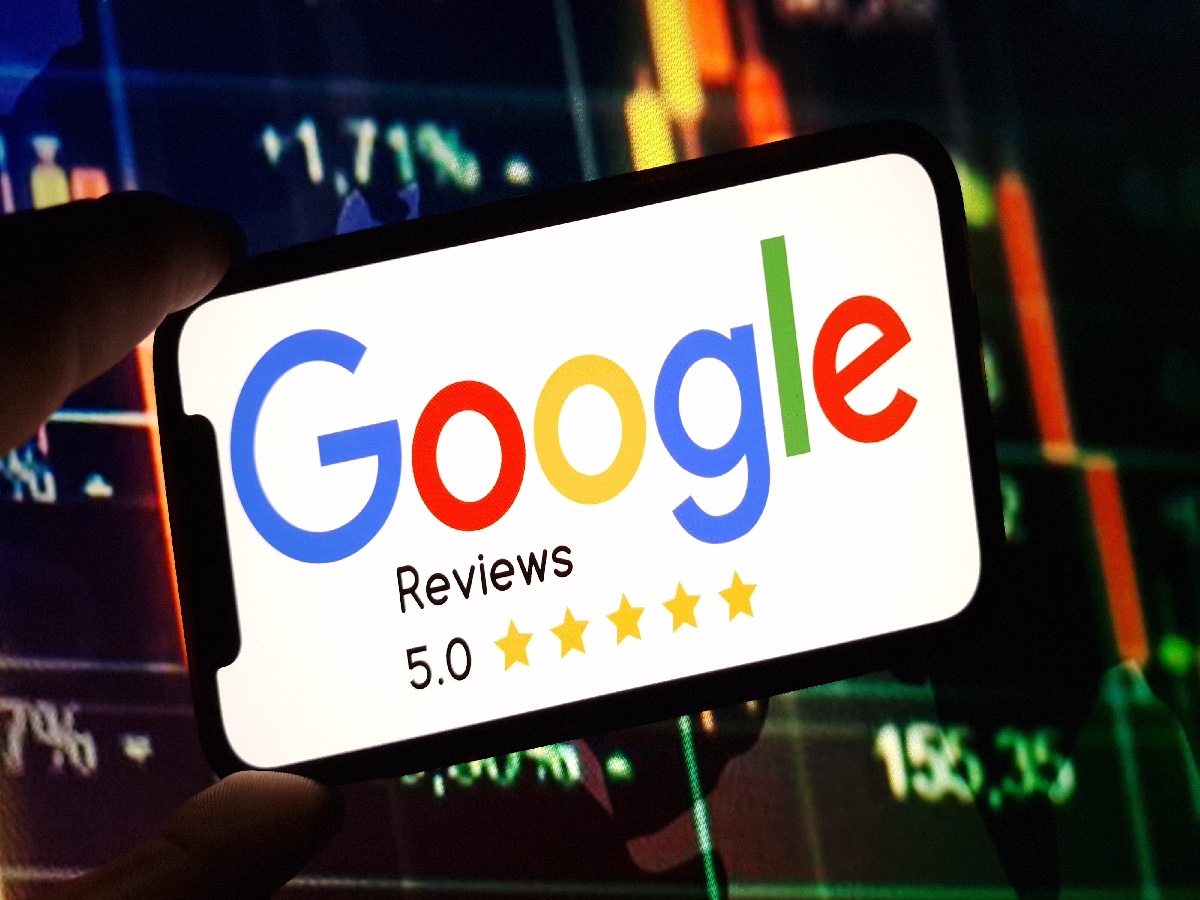 Google Reviews on a mobile